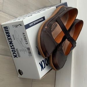 Birkenstock Iona 38 (7.5) gently worn, Leather dark brown